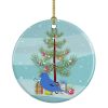 Bunting Merry Christmas Ceramic Ornament Christmas Tree Hanging Decorations for Home Christmas Holiday, Party, Gift, 3 in, Multicolor