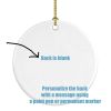 Texel Guinea Pig Merry Christmas Ceramic Ornament Christmas Tree Hanging Decorations for Home Christmas Holiday, Party, Gift, 3 in, Multicolor